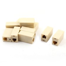 10Pcs RJ11 6P4C Phone Line Cable Connector Female to Female Socket Adapter picture