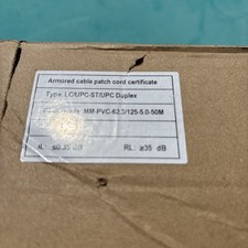 Yunsufiberpro 165ft / 50m Armored OD-5mm OS2 LC to ST Single Mode Fiber Cable picture