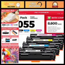 Toner Cartridge Set 4-Pack Compatible for Canon 055 CRG-055H - Black Cyan Yellow picture