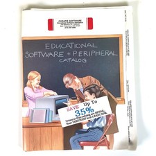 Vintage Computer Software Catalog Apple II Macintosh IBM Educational Cheapie1989 picture