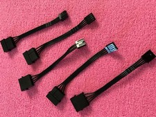 LOT 5 Pcs 4 Pin Molex To 3.5 Floppy Drive FDD Internal Power Cable Adaptor  picture