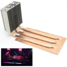 For RTX30 Series UNIVERSAL Ultra Thin Copper Backplate Cooler Heat Sink Pipe US picture