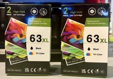 Two (2) HP 63XL High Yield Ink Cartridge 2-Packs picture