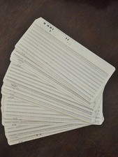Lot 10 Vintage IBM FORTRAN Computer Data Punch Cards Used picture