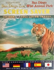 SCREEN SAVER CD (for WIN & MAC) San Diego Zoo & Animal Park, LIKENEW  picture