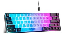 CHONCHOW Mini RGB 60% Gaming Keyboard, 68 Keys Small Compact USB Wired Rainbow L picture