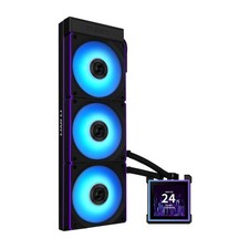 LIAN-LI Hydroshift II LCD-S 360 CL HS2LCDS36CB CPU Cooler 360mm AIO 3x 120 RGB B picture