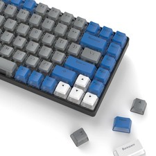 164 Keys Blue PBT Pudding Shine Through Keycap OEM Fits 60/65/75/100 Percent picture