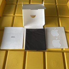Apple Logo Stickers Decals + Microfiber Screen Cleaning Cloth MacBook iMac picture