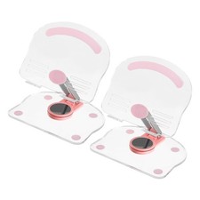 2 PCS Acrylic Tablet Stand, Acrylic Tablet Holder Adjustable Foldable, Pink picture