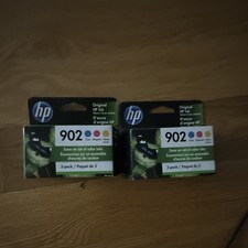 HP 902 Genuine Original Inkjet Ink Cartridges 3-Pack C M Y Lot of 2 picture