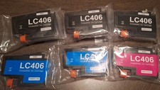 Ink Cartridges LC406 A9/N2 Lot, Compatible Designated Brother Printers.  picture