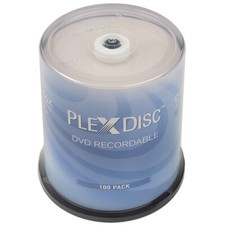 300 PC PlexDisc 16X 4.7 GB DVD-R Logo Top Disc Blank Media Cake Box 632-815 picture