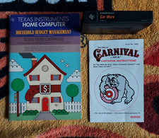Lot of 3 Vintage Texas Inst. Home Computer Software Pieces picture