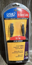 NEW BELKIN Printer Cable USB 2 High-Speed 2.0 Cable 10 FEET USB A Plug to B Plug picture