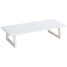 TEAMIX 24 inch Monitor Riser for Desk, Wood & Steel 24 inch, White picture