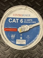 60FT Ethernet Cable RJ45 LAN Cat5e/Cat6 High Speed PS5 Xbox Gaming WHITE picture
