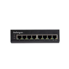 Startech IESC1G80UP 8 PORT GIGABIT ETHERNET SWITCH POE UNMANAGED INDUSTRIAL RUGG picture