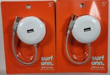 2 Pack-Surf ONN USB 2.0 Hub with 4 USB 2.0 Ports in one Connection 5 inch NEW  picture