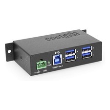 4 Port USB 3.0 Powered Industrial USB Hub, 5Gbps Speeds, Metal Housing, 7-48V... picture