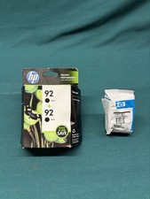 OEM HP 92 Black Ink Cartridge Twin Pack C9512FN (Nov14) + Cartridge C9362W picture