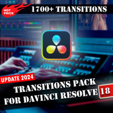 Davinci Resolve 18 Transitions Pack. 1700+ Transitions for video. picture