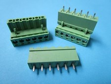 40 pcs 5.08mm Close Straight 6pin Screw Terminal Block Connector Pluggable Green picture