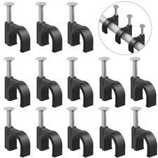 Plastic Cable Clamps Nail in Cable Clips 100 Pcs 10Mm Cable Wire Clips Cable Tac picture