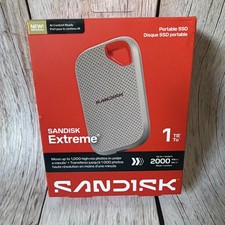 SanDisk Extreme Portable SSD 1TB  Up 2000 MB SDSSDE7W-1T00-AW25 picture