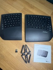 Perixx Periboard-624 Wireless Ergonomic Split Keyboard Black US Tenting Stands picture