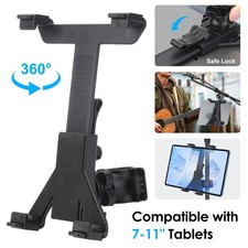 Music Microphone Stand Black Holder Mount For Tablet iPad Air Phone Samsung Tab picture