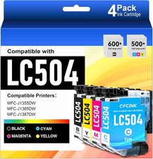 Chip LC504 4-Pack BCMY Ofcink Compatible With Brother BN picture