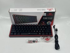 Redragon MCK617 Fizz 60% RGB Wired Keyboard, 61 Keys TKL - Black - Red Switch picture