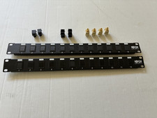 Qty 2) Tripp Lite 24-Port Blank Keystone/Multimedia Patch Panel N062-012-KJ picture