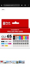 CLI-65 PRO-200 Ink Cartridge 8 Pack *New* Sealed Packages. picture