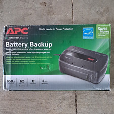 APC BE650G1 UPS Battery Backup 650VA/390W 8-Outlets 340J USB RJ-45 picture