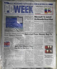 PC Week, November 26, 1990. New, sealed. Microsoft to unfold multi-media map etc picture