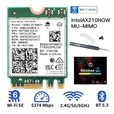 Intel AX210NGW WiFi 6E M.2 NGFF Wireless Card Tri-Band BT 5.3 Network Adapter PC picture