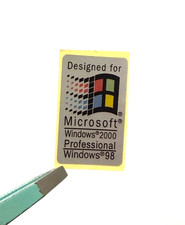 2Pcs Designed for MS Windows 2000/98  Sticker Decal 18mm x 30mm B picture