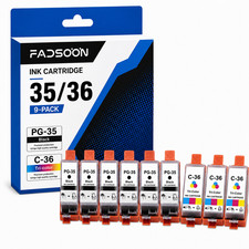 PGI-35 CLI-36 9PK 6BK 3Color Ink Replacement for PIXMA iP100 iP110 TR150 TR160 picture