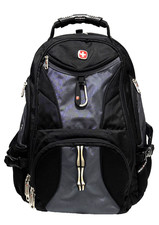 SwissGear 1900 ScanSmart Laptop Backpack Black Gray TSA Airflow Travel 17