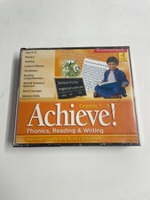 The Learning Co. Achieve Phonics Reading & Writing 4 Disc PC CD-ROM Set Gr. 1-3 picture