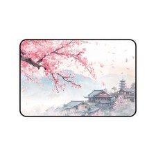 Japanese Cherry Blossom Landscape Desk Mat |  Mousepad picture