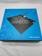 Pre-Owned Wacom Bamboo Make Your Mark Drawing Tablet Adapter Small MTE450 Black picture