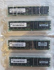 x4 NEW MICRON 256 MB MEMORY DDR 266MHZ CL2.5 ECC MT18VDDT3272G-265B3 #2 **WOW** picture