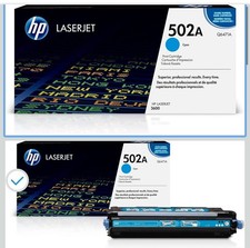 HP Laserjet Cyan 502A Toner Print Cartridge New and Sealed Original picture