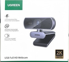 UGREEN 4K Webcam for PC Ultra HD 1080P Web Camera with Microphone - Black Gray picture