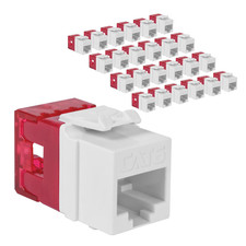 CAT6 Keystone Jack with Slim Profile 180 Degree Punch Down, RJ45 UL Listed Poe++ picture