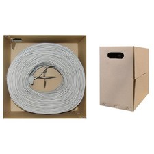 1000FT CAT5e Ethernet Cable Solid Copper RJ45 Bulk Gray Network Wire picture