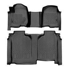 Smartliner Floor Liners Front/2nd Row 2019-2025 Silverado Crew Cab with Transmis picture